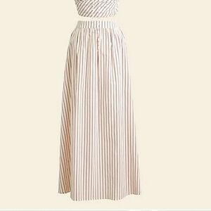 NWOT j crew crossed draped skirt stripes